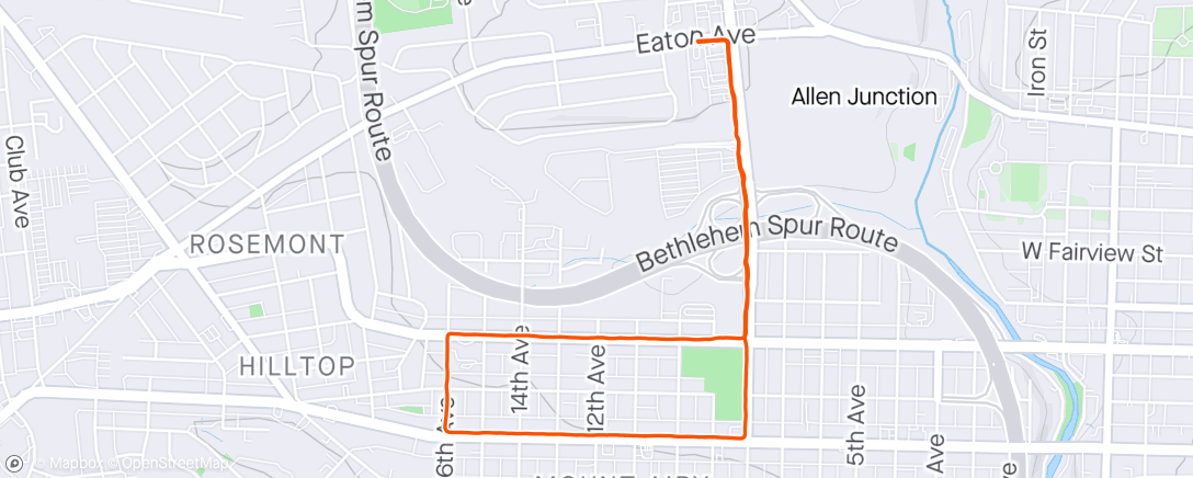 アクティビティ「Morning Run ☁️」の地図