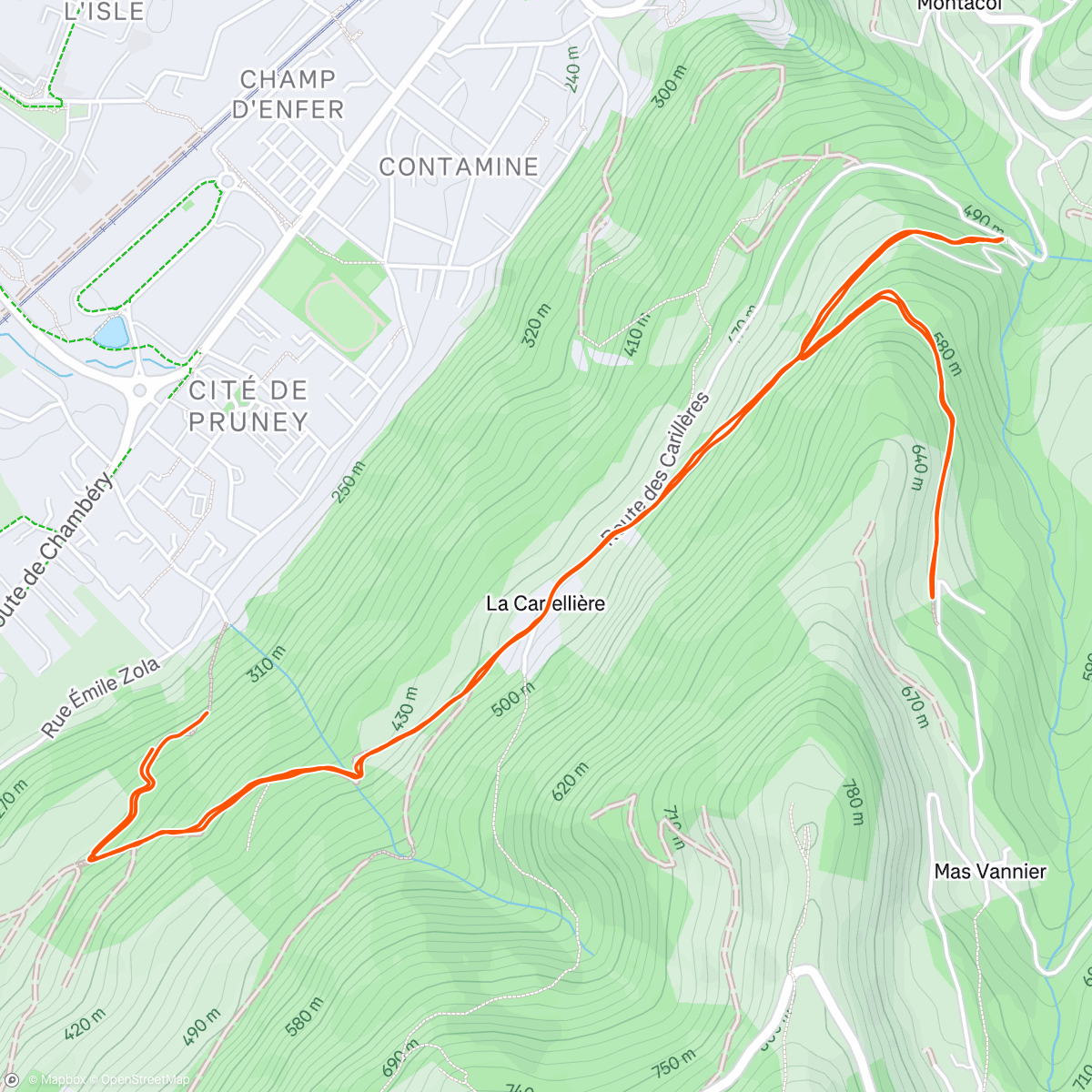Map of the activity, Sortie avec Pauline 🌞⛰️🥵
