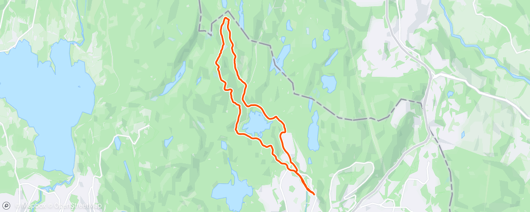 Map of the activity, Rolig på sti i Lillomarka 🌲