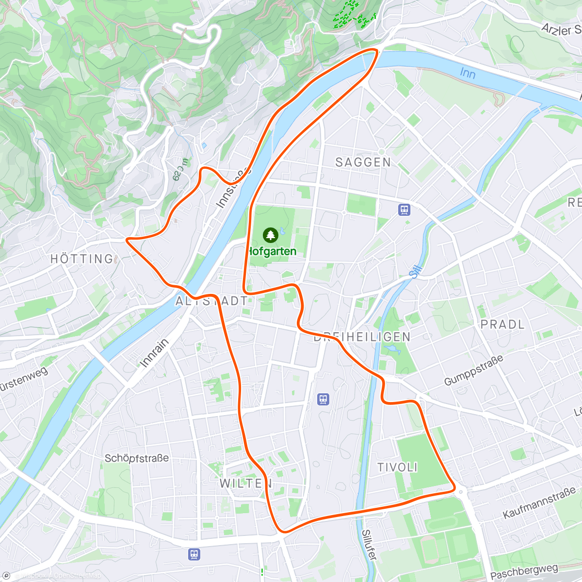 Map of the activity, Zwift - Group Ride: Thursday Group Workout #110 on Innsbruckring in Innsbruck