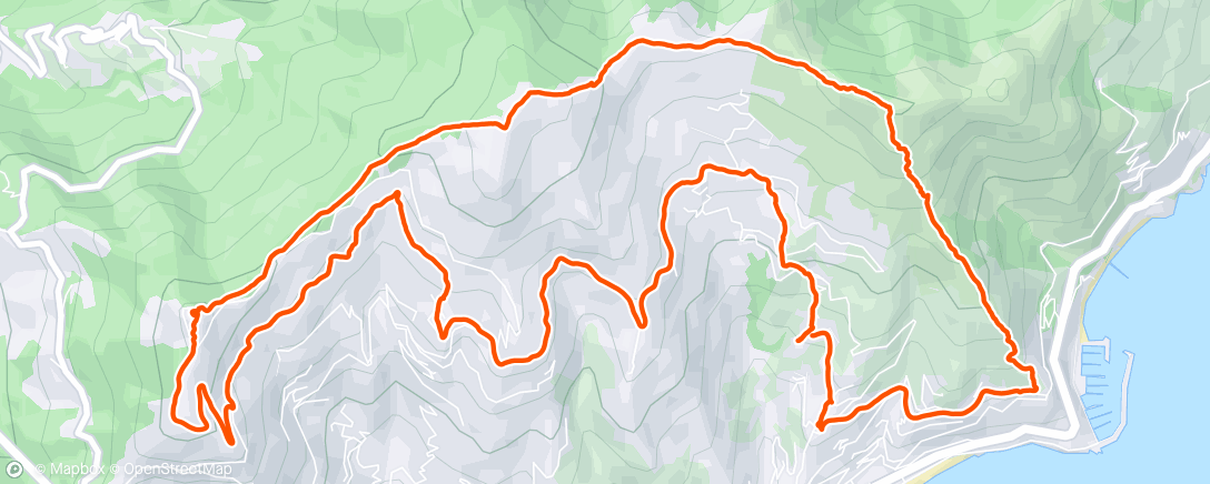 Map of the activity, Monte Bignone-Madonna della Guardia