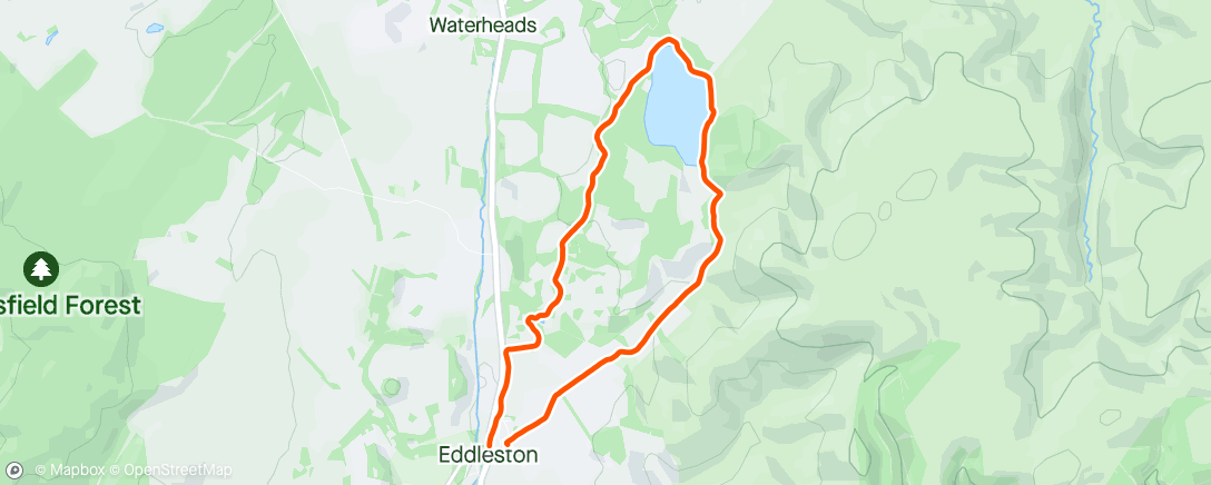 Map of the activity, Sunday Morning Hike