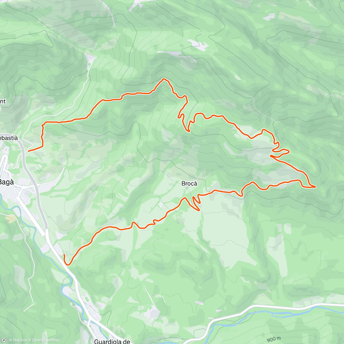 Map of the activity, Trail Corto 1h20’