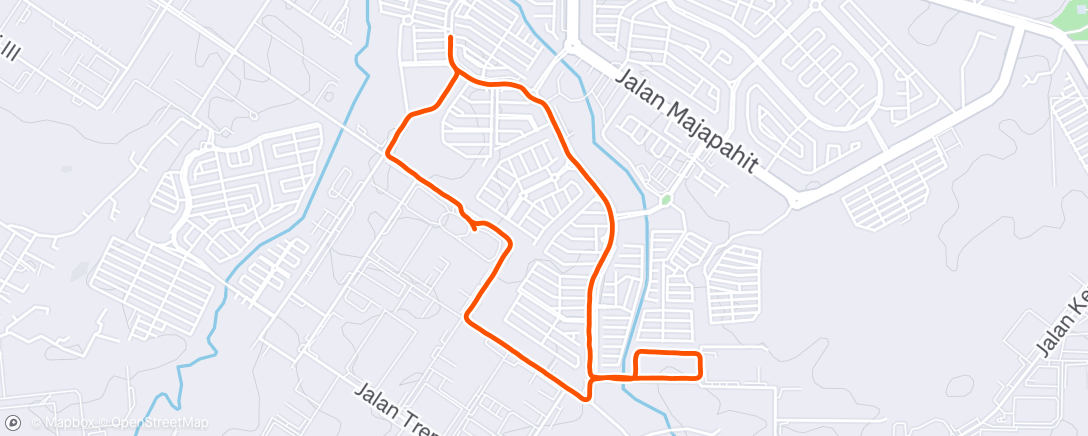 Map of the activity, Morning Run