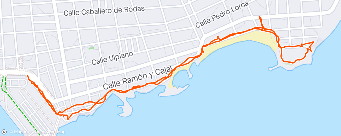 Map of the activity, Stroll roundcTorrieveja