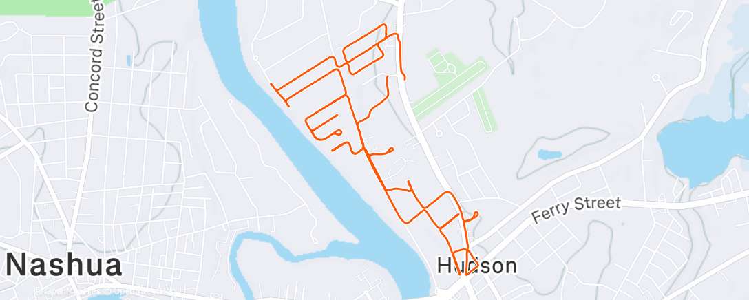 Map of the activity, CityStrides Wednesday: 20 Complete