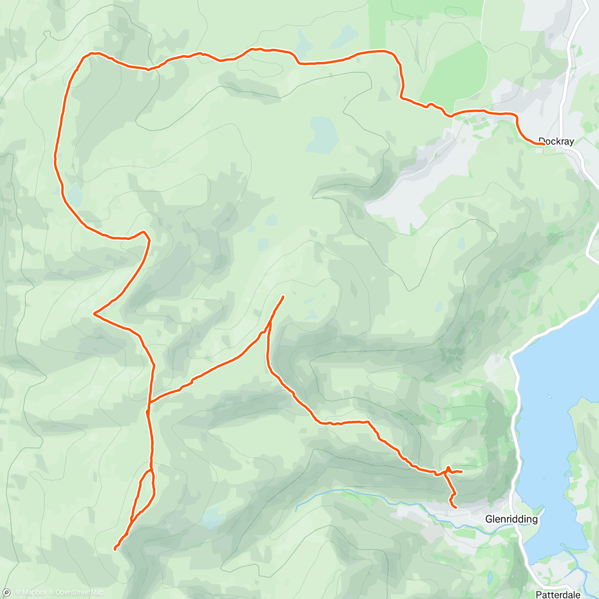 Map of the activity, Supporting Carol’s winter Wainwrights