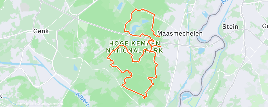 Map of the activity, Lunch Ride