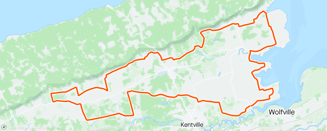 Map of the activity, Wolfville Roubaix 2024