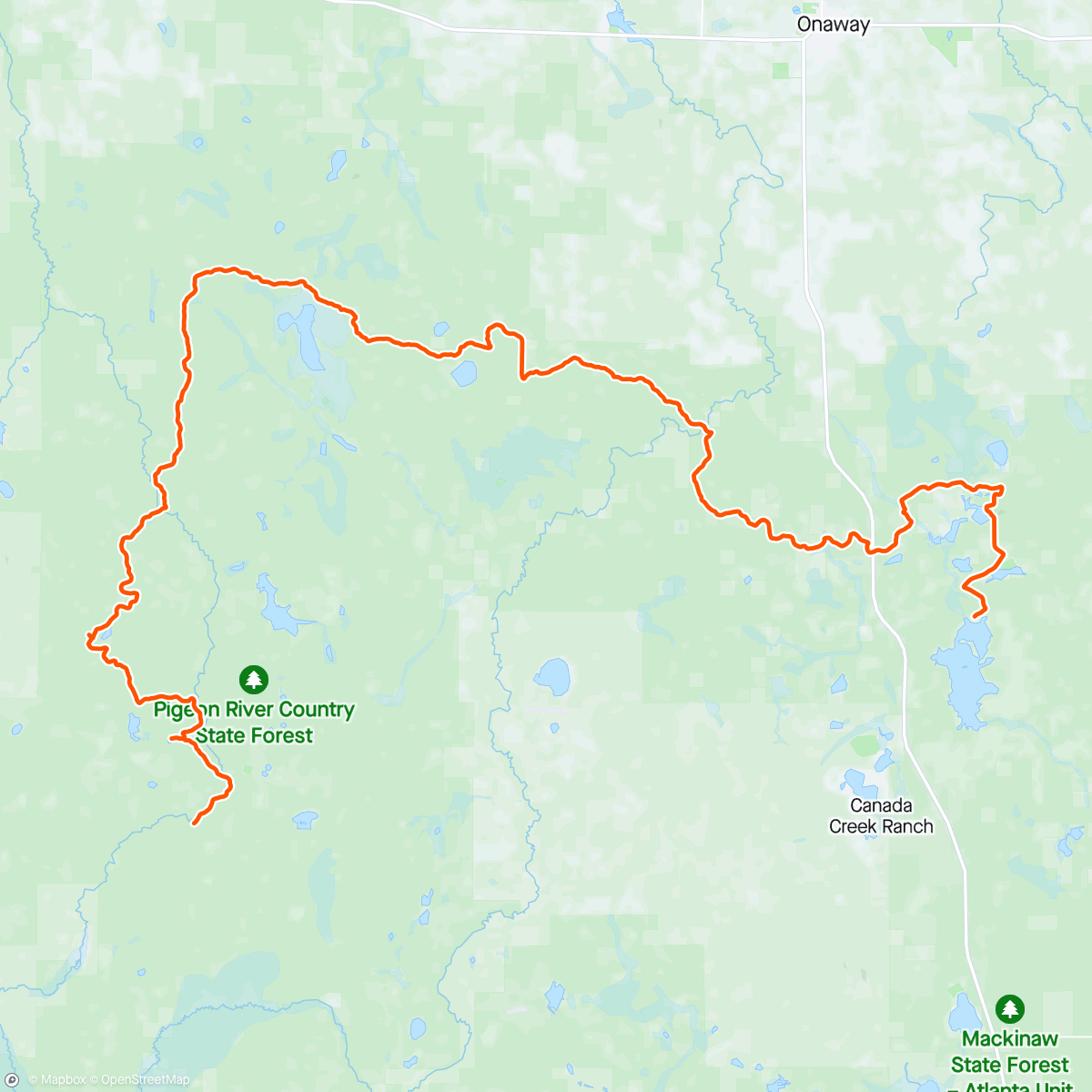 Map of the activity, High Country Pathway Adventure - part 1