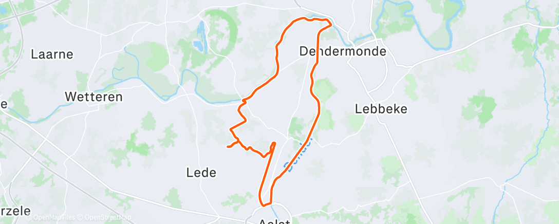 Map of the activity, Middagrit