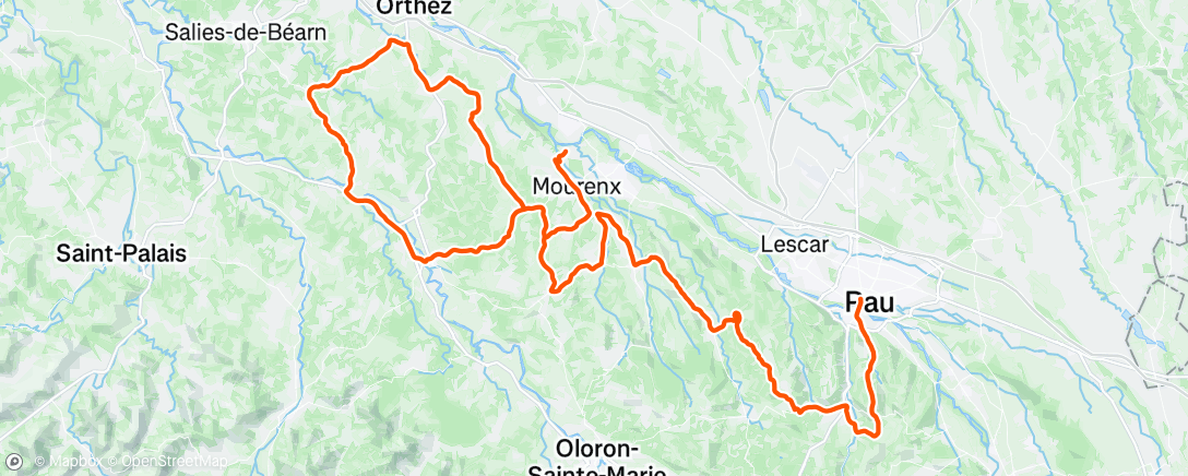Map of the activity, Morning Ride