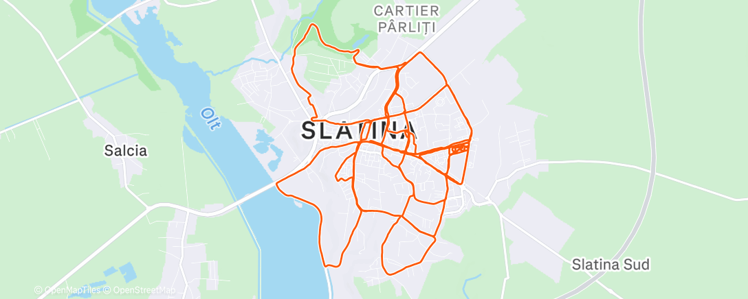 Map of the activity, Slatina Ultra Run / Walk
