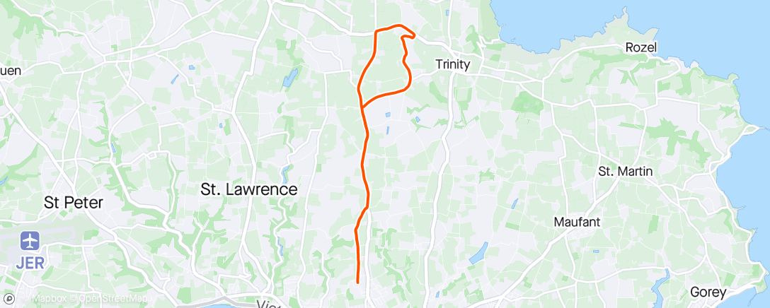 Map of the activity, Trying to run off this cold 😪🥵🌞🏃🏼‍♀️💨