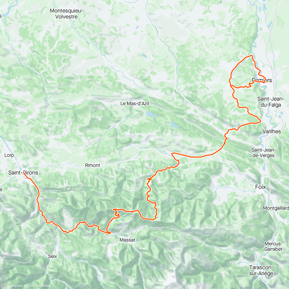 Map of the activity, Ronde de l’Isard - Stage 5 💛🏆