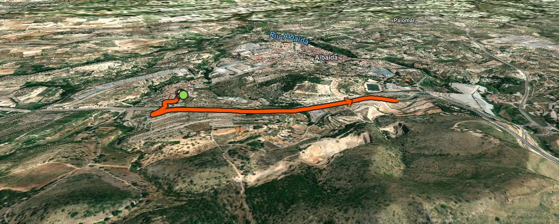 Map of the activity, Evening Trail Run