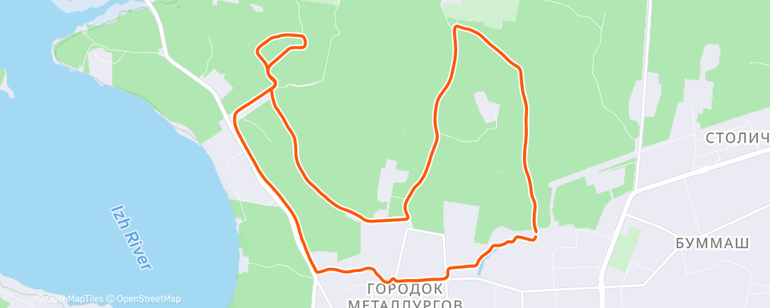 Карта физической активности (Morning Run)