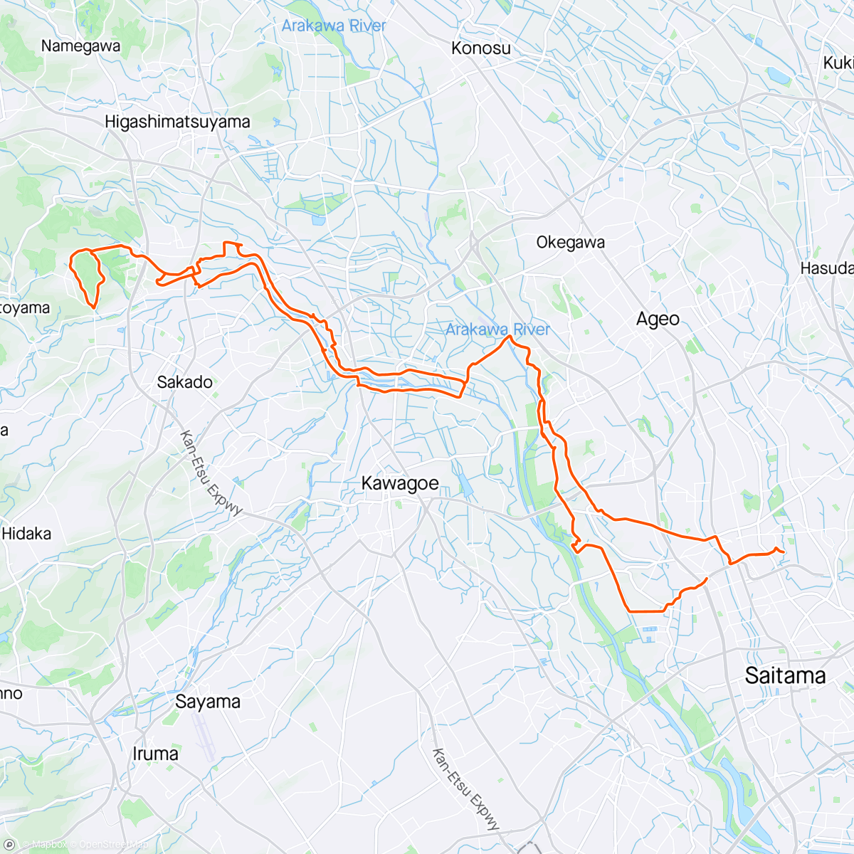 Map of the activity, ルート開拓