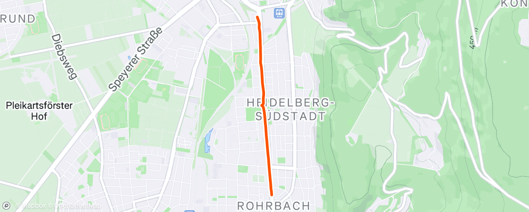 Map of the activity, Fahrt am Nachmittag