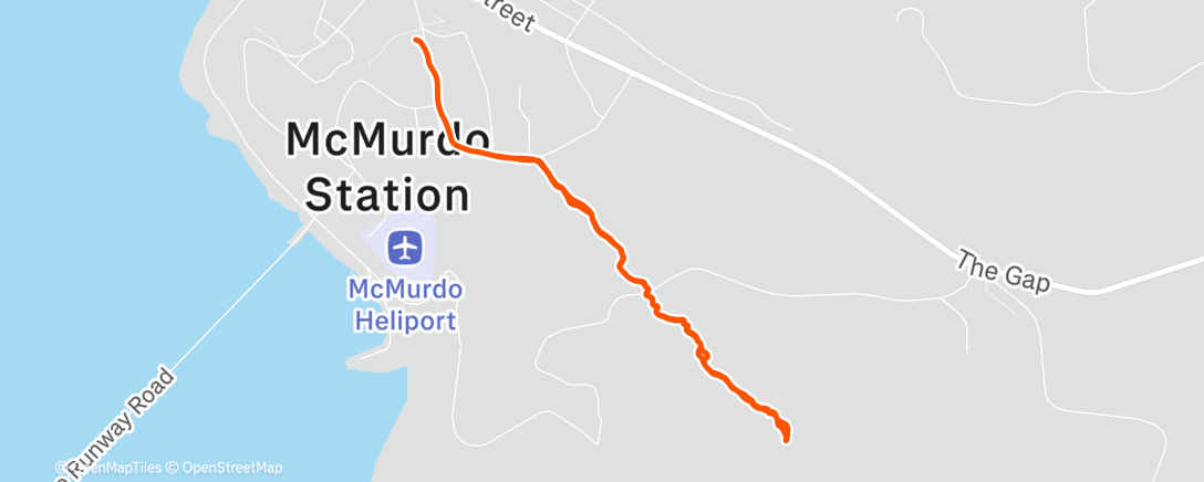 Map of the activity, Observatory Hill Hike