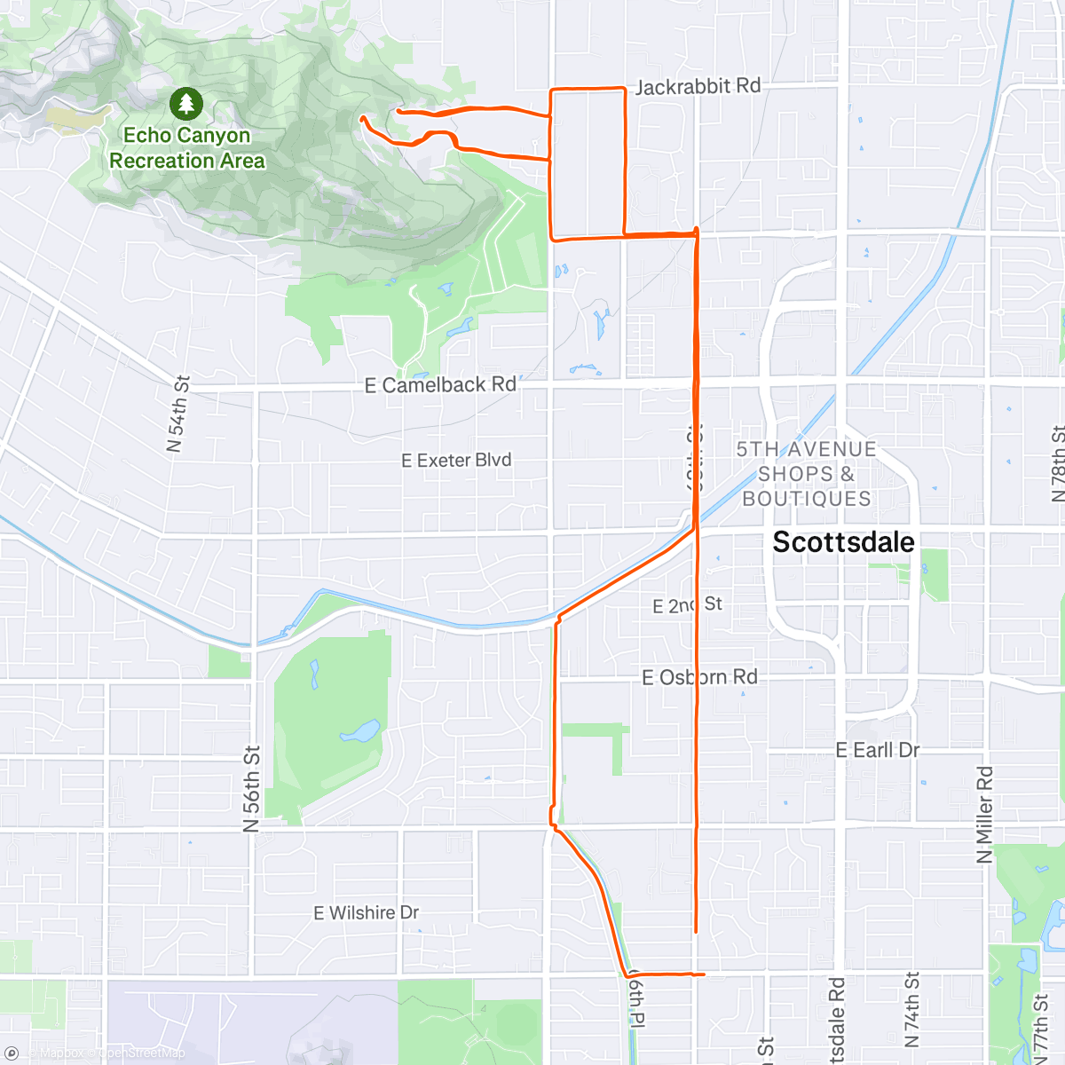 Map of the activity, Sage Cholla