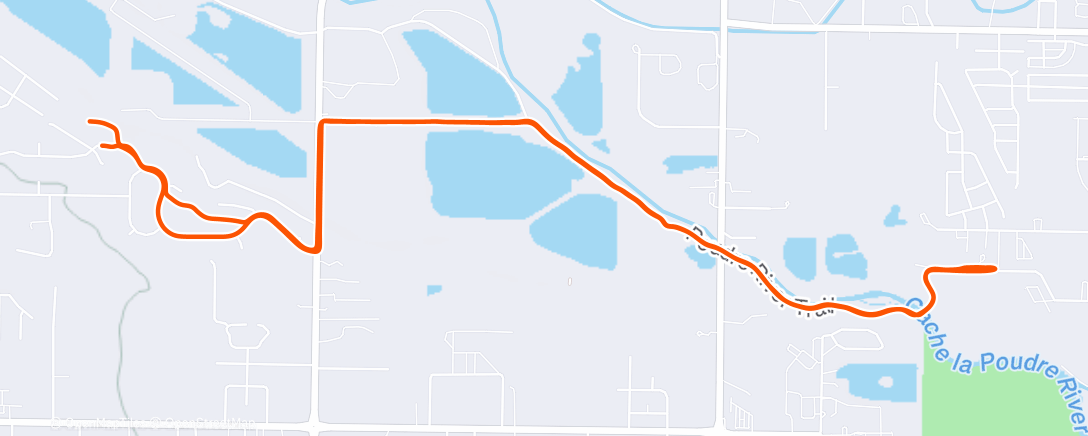 Map of the activity, Morning Ride