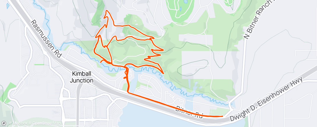 Map of the activity, Spontaneous workout