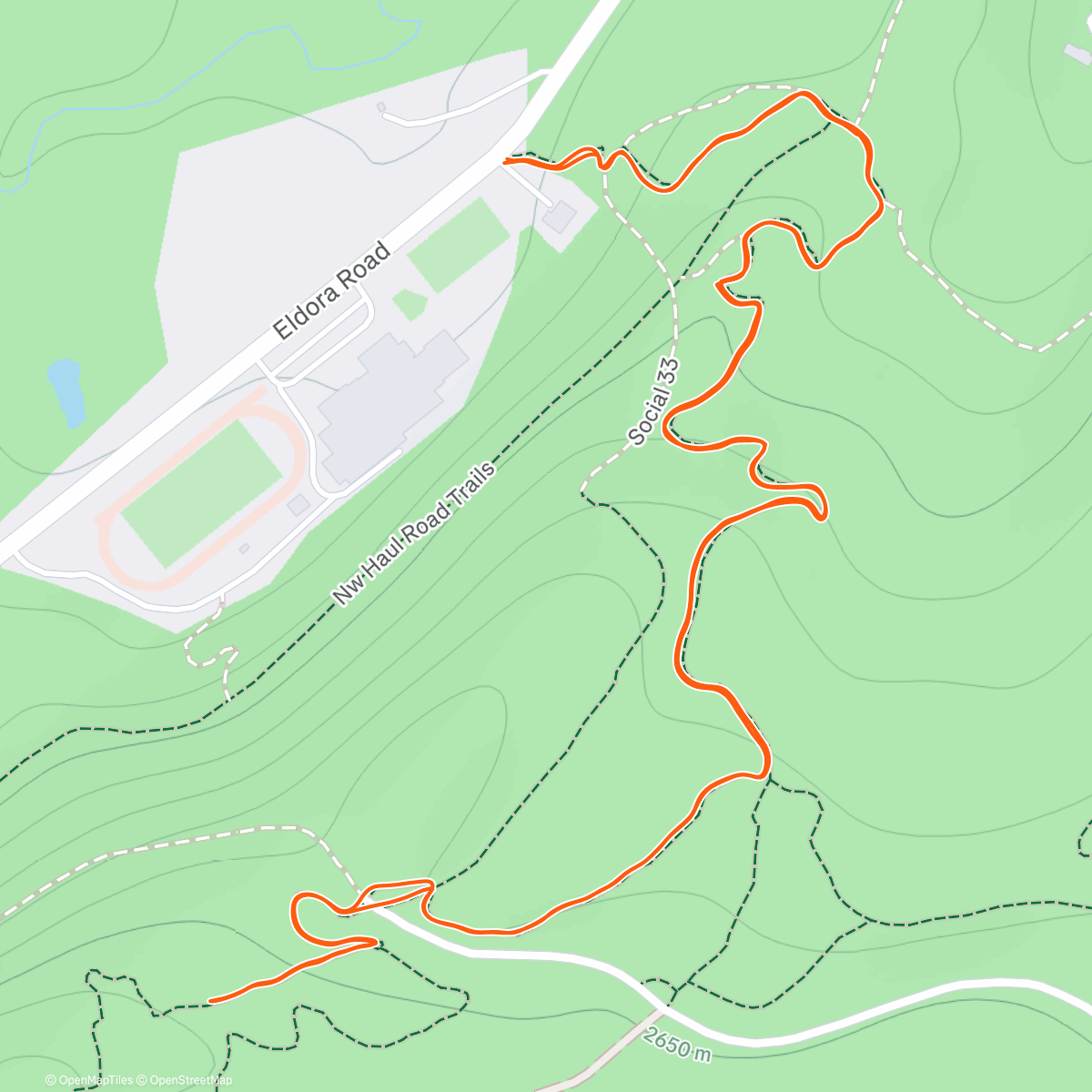 Map of the activity, Evening putter