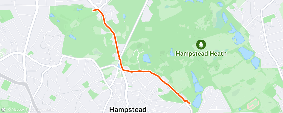 Map of the activity, Afternoon Walk