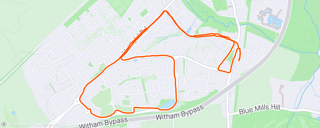Map of the activity, Easy run with Terry 🥶