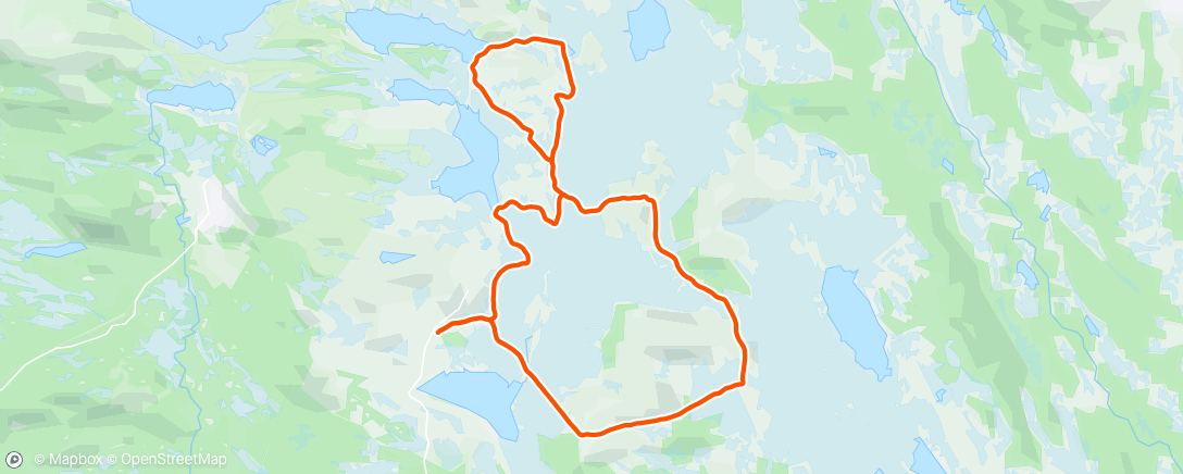 Map of the activity, Sjusjøen sk8