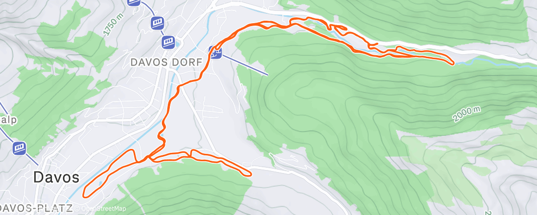 Map of the activity, Afternoon Nordic Ski finally with bernie!