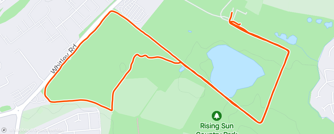 Map of the activity, Park Run #76 | Rising Sun