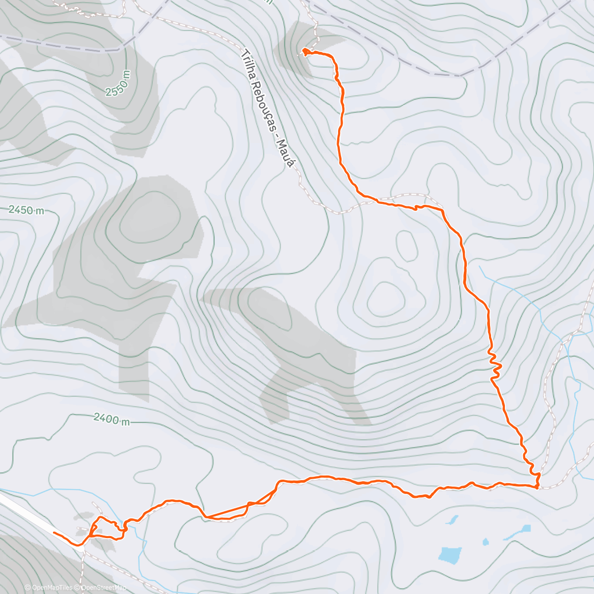 Карта физической активности (Pedra do Altar (PNI))