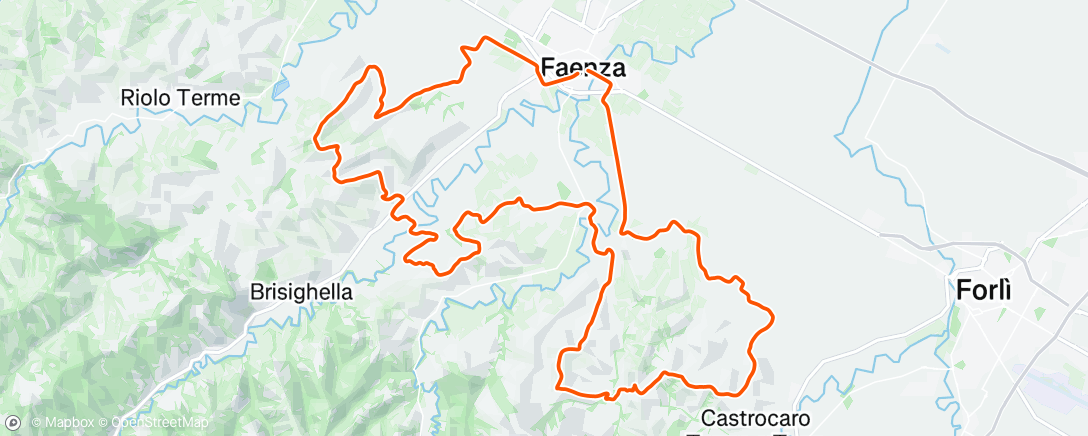 Map of the activity, Morning Ride