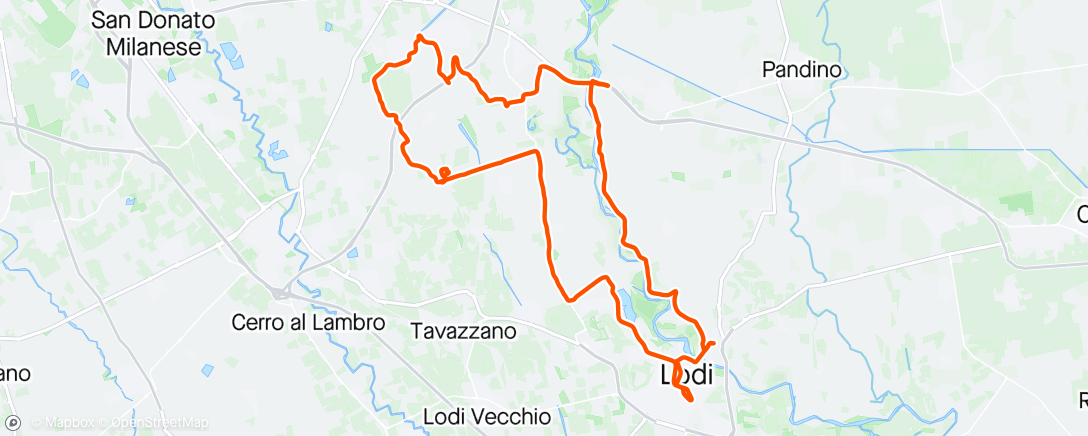 Map of the activity, Sessione mattutina in Mtb:WR29”
