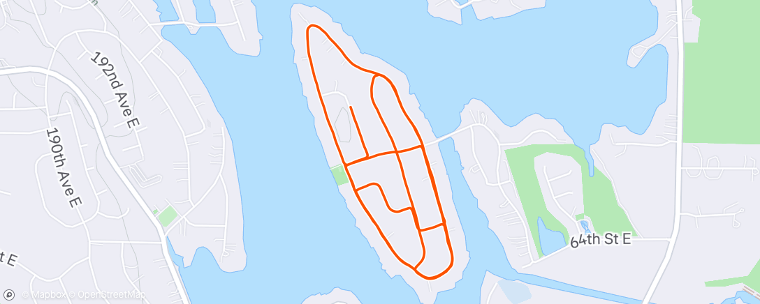 Map of the activity, Morning Run