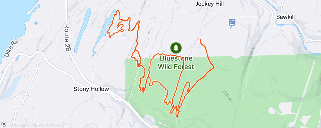 Map of the activity, Afternoon Ride