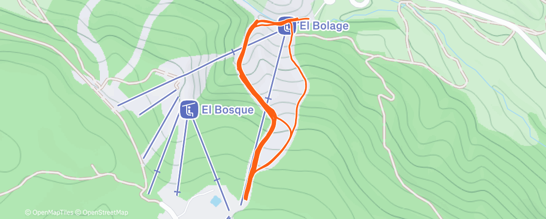 Карта физической активности (Esquí de montaña matutino)