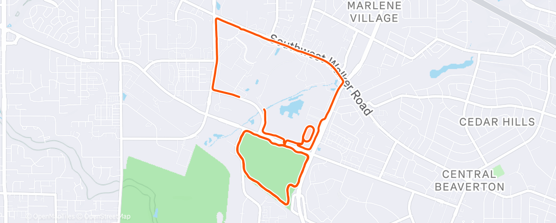 Map of the activity, That was cold and wet