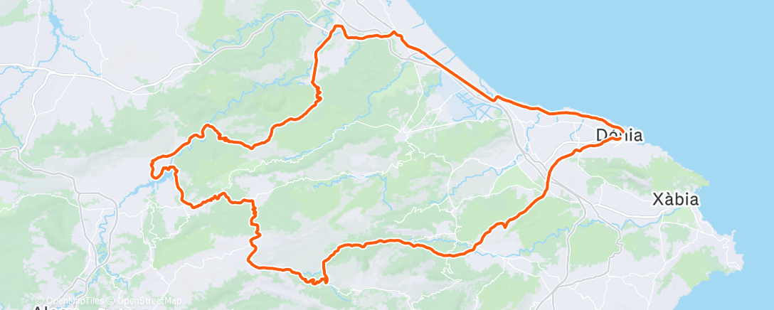 Map of the activity, Morning Ride
