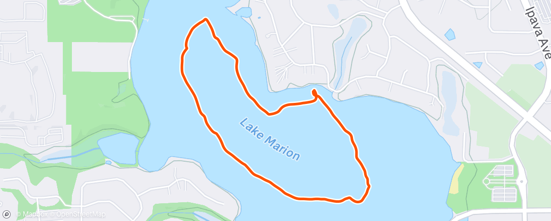 Map of the activity, Afternoon Nordic Ski