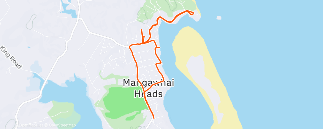 Map of the activity, Morning Run