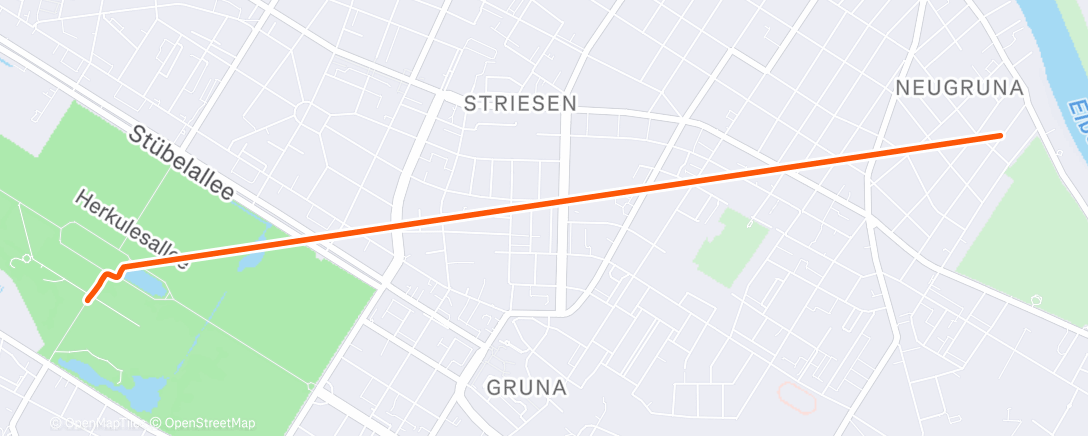 Map of the activity, Spaziergang am Nachmittag