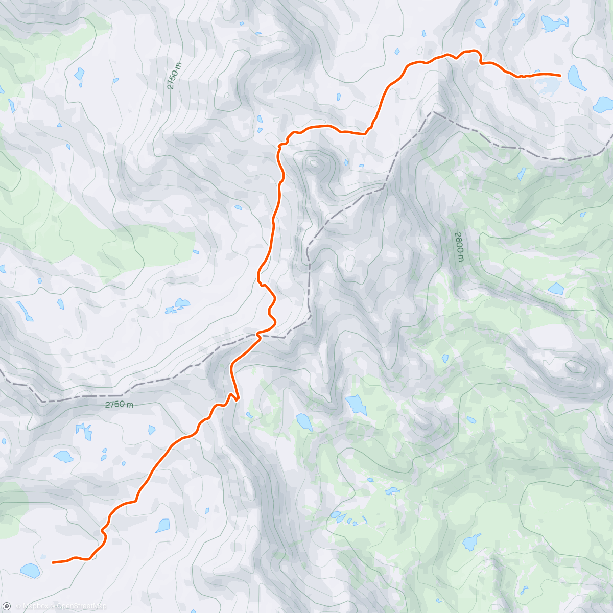 Mapa de la actividad (Raid a ski bivouac avec Zac J3)