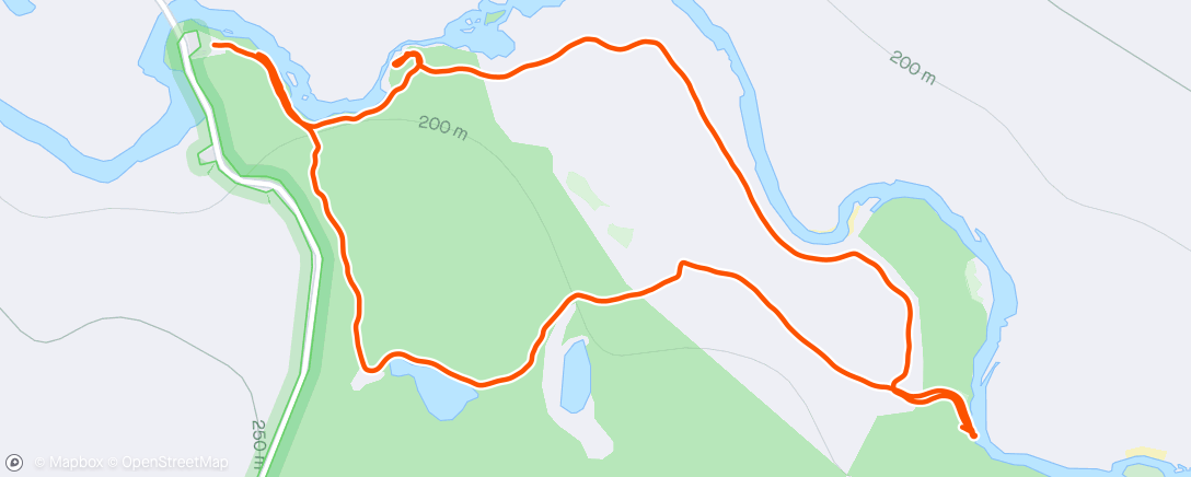 Map of the activity, Kiutaköngäs