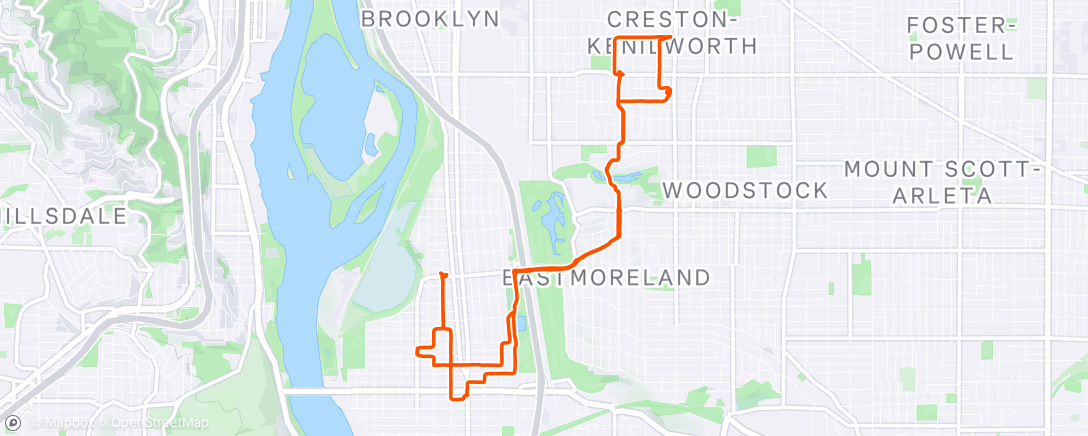 Map of the activity, Sellwood Errands