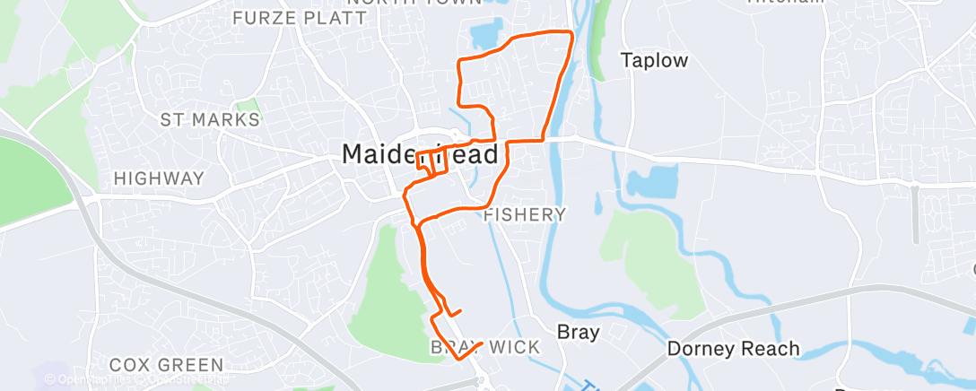 Map of the activity, Run Up 2 Christmas 2025 🎄