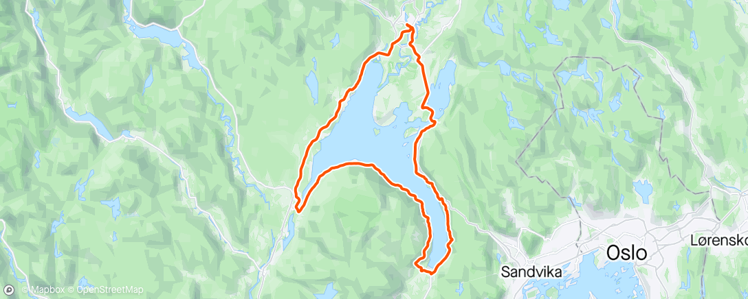 Mapa da atividade, Tyrifjorden Rundt😁👌☀️