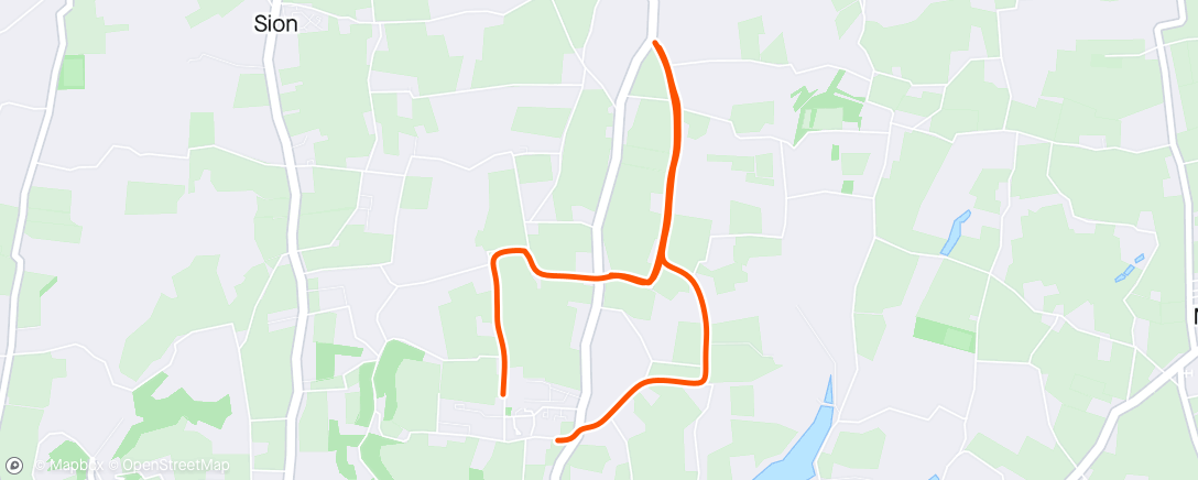 Map of the activity, Dave's intervals